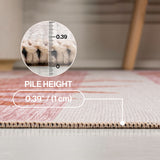 Veronica Classic Beach Stripe And Palm Leaf Indoor/Outdoor Area Rug