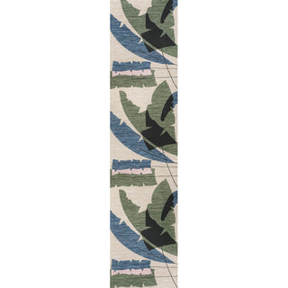 Shelby Coastal Vintage Abstract Palm Leaf Indoor/Outdoor Area Rug