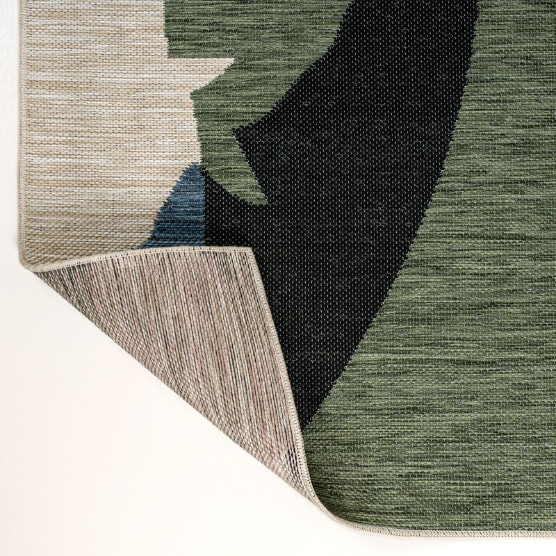 Shelby Coastal Vintage Abstract Palm Leaf Indoor/Outdoor Area Rug