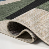 Shelby Coastal Vintage Abstract Palm Leaf Indoor/Outdoor Area Rug
