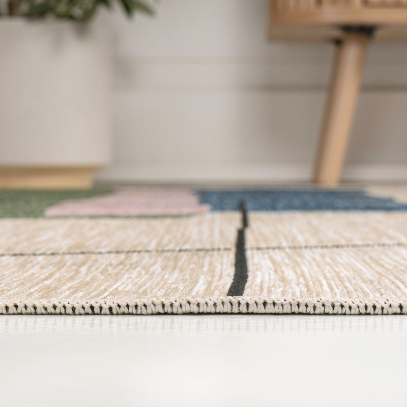 Shelby Coastal Vintage Abstract Palm Leaf Indoor/Outdoor Area Rug