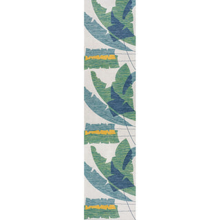Shelby Coastal Vintage Abstract Palm Leaf Indoor/Outdoor Area Rug