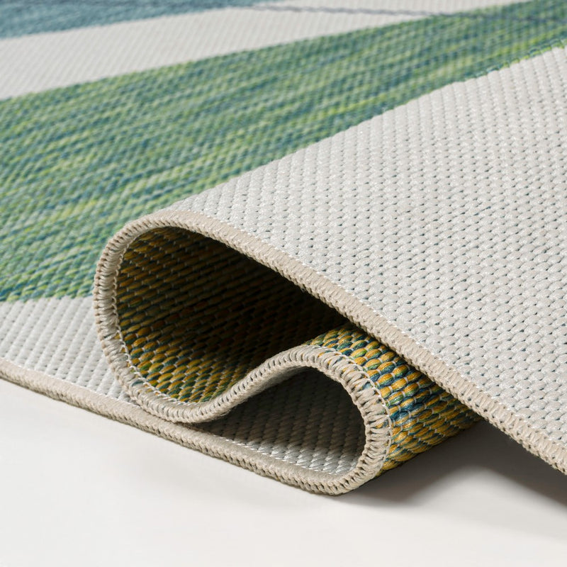 Shelby Coastal Vintage Abstract Palm Leaf Indoor/Outdoor Area Rug