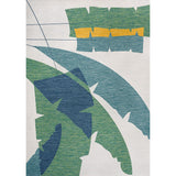 Shelby Coastal Vintage Abstract Palm Leaf Indoor/Outdoor Area Rug