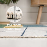 Shelby Coastal Vintage Abstract Palm Leaf Indoor/Outdoor Area Rug