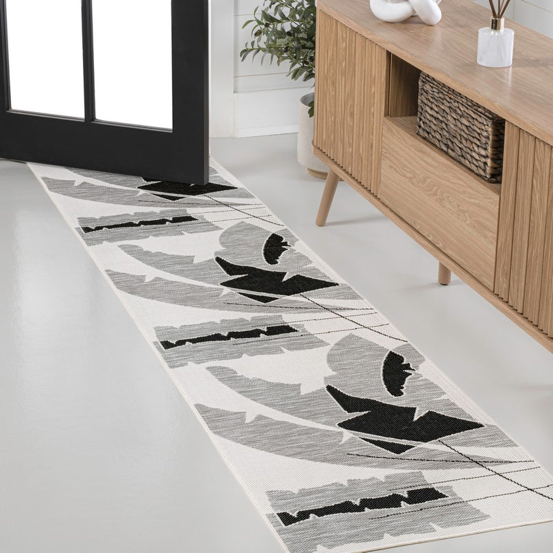 Shelby Coastal Vintage Abstract Palm Leaf Indoor/Outdoor Area Rug