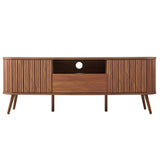 Damien 70 in. Farmhouse Curved TV Stand with Drawer and Storage Doors Fits TVs up to 75 in. with Cable Management - JONATHAN Y