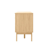 Finley 59 in. Farmhouse Caned TV Stand with Drawer and Storage Doors Fits TVs up to 65 in. with Cable Management - JONATHAN Y