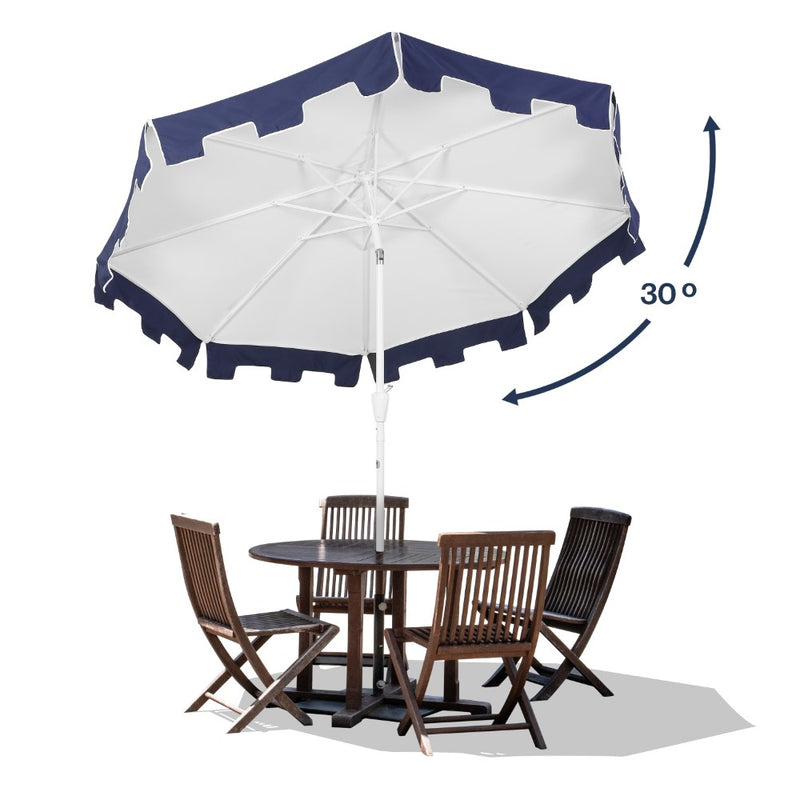 Baiona 9 ft. Classic MidCentury Market Patio Umbrella - JONATHAN Y