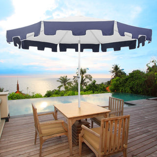 junk yard patio umbrellas 14ft Umbrella Double Sided Outdoor Market Extra Large Umbrella with Crank, Cross Base for Deck, Lawn, Backyard and Pool, Brown : Patio, Lawn & Garden This creates an open JONATHAN Y | Patio Umbrellas