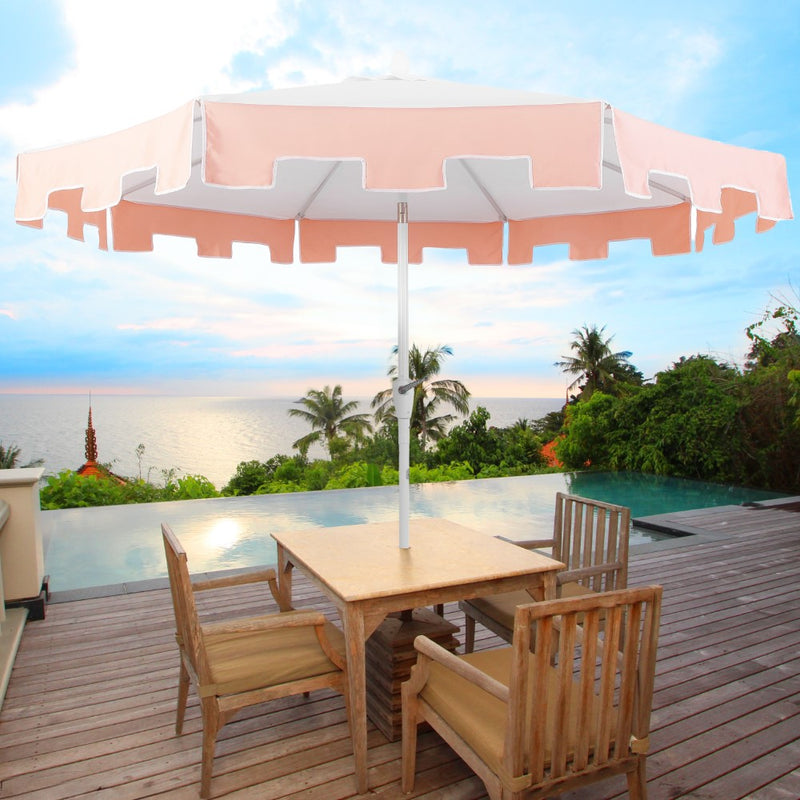 Baiona 9 ft. Classic MidCentury Market Patio Umbrella - JONATHAN Y
