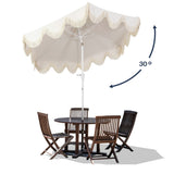 Collins 9 ft. Classic Cottage Tassel Market Patio Umbrella
