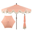 Coral Pink/Cream, Dark Brown Pole