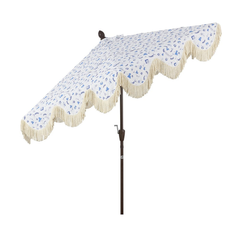 Collins 9 ft. Classic Cottage Tassel Market Patio Umbrella