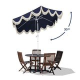 Collins 9 ft. Classic Cottage Tassel Market Patio Umbrella