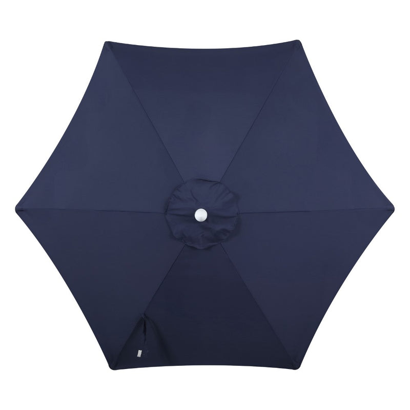 Collins 9 ft. Classic Cottage Tassel Market Patio Umbrella