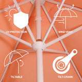Collins 9 ft. Classic Cottage Tassel Market Patio Umbrella