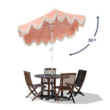 Collins 9 ft. Classic Cottage Tassel Market Patio Umbrella