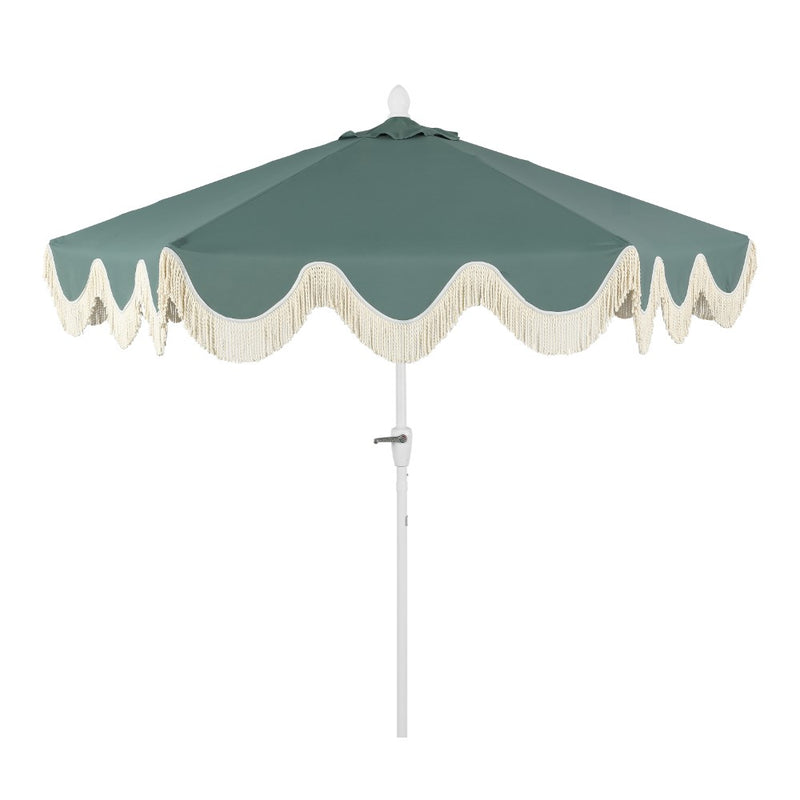 Collins 9 ft. Classic Cottage Tassel Market Patio Umbrella