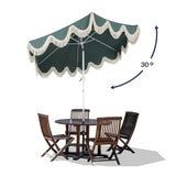 Collins 9 ft. Classic Cottage Tassel Market Patio Umbrella