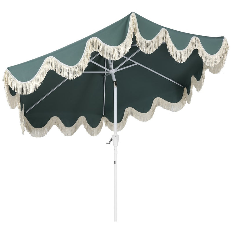 Collins 9 ft. Classic Cottage Tassel Market Patio Umbrella