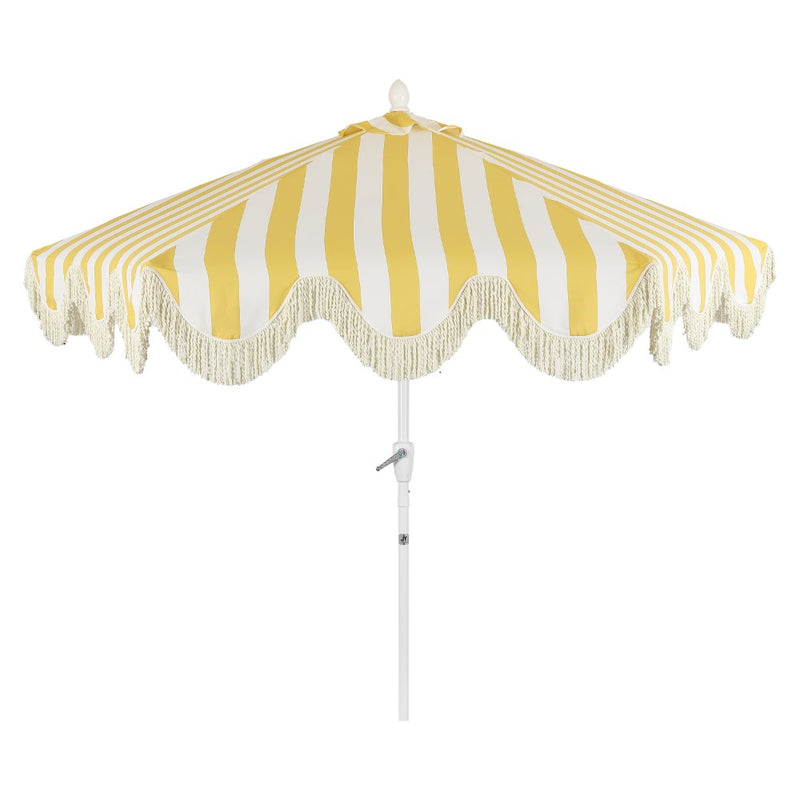 Collins 9 ft. Classic Cottage Tassel Market Patio Umbrella
