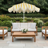 Collins 9 ft. Classic Cottage Tassel Market Patio Umbrella
