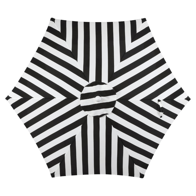 Collins 9 ft. Classic Cottage Tassel Market Patio Umbrella