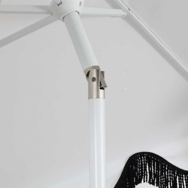 Collins 9 ft. Classic Cottage Tassel Market Patio Umbrella