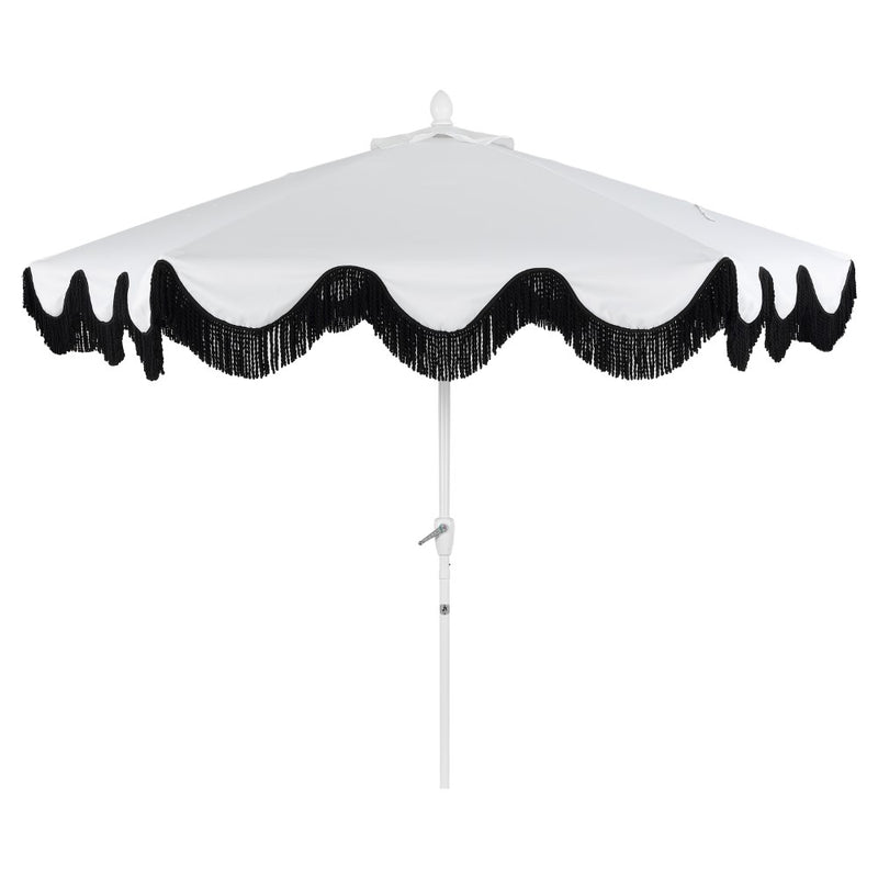 Collins 9 ft. Classic Cottage Tassel Market Patio Umbrella