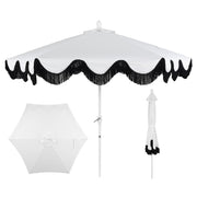 Collins 9 ft. Classic Cottage Tassel Market Patio Umbrella