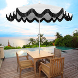 Collins 9 ft. Classic Cottage Tassel Market Patio Umbrella