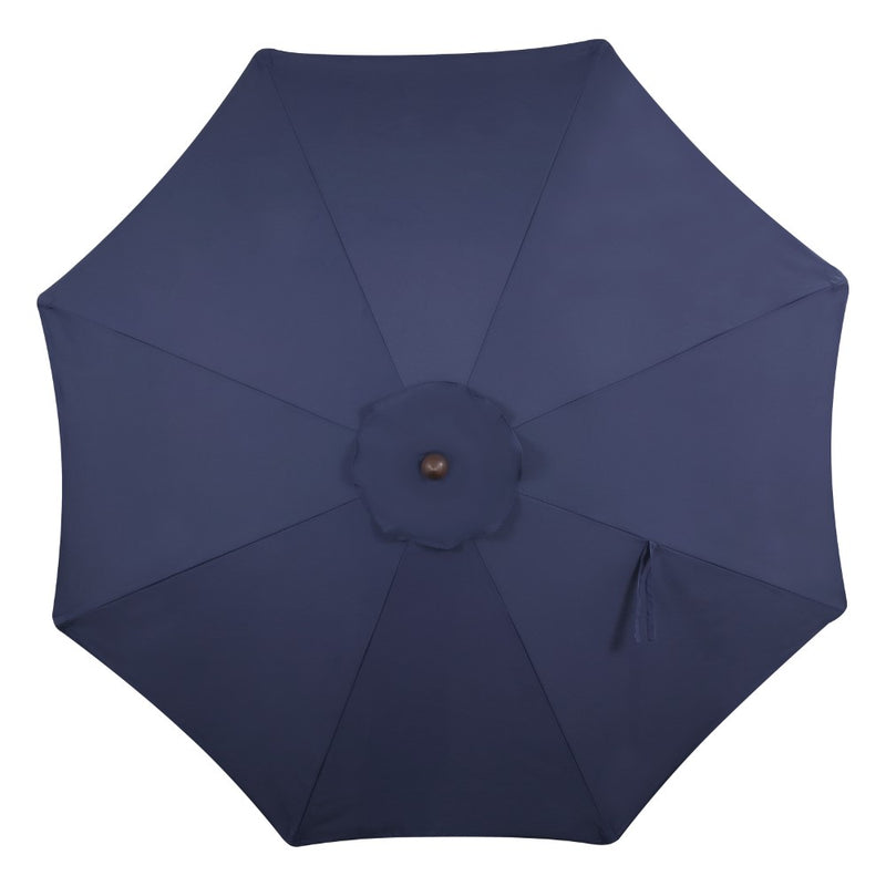 Tracy 9 ft. Classic MidCentury Scalloped Fringe Market Patio Umbrella