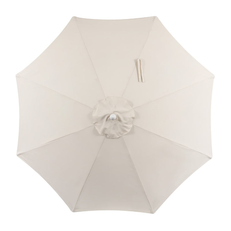 Tracy 9 ft. Classic MidCentury Scalloped Fringe Market Patio Umbrella