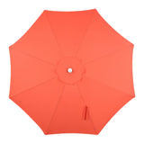 Tracy 9 ft. Classic MidCentury Scalloped Fringe Market Patio Umbrella