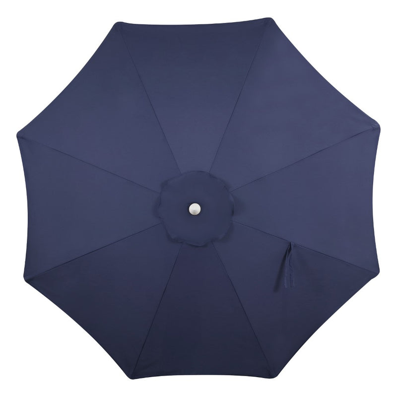 Tracy 9 ft. Classic MidCentury Scalloped Fringe Market Patio Umbrella