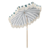 Mariner 6.5 ft. Classic Cottage Fringe Tassel Market Beach Umbrella
