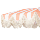 Mariner 6.5 ft. Classic Cottage Fringe Tassel Market Beach Umbrella