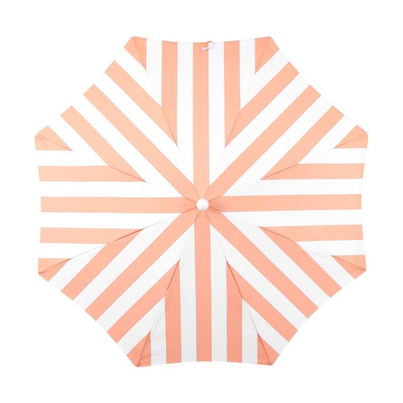 Mariner 6.5 ft. Classic Cottage Fringe Tassel Market Beach Umbrella