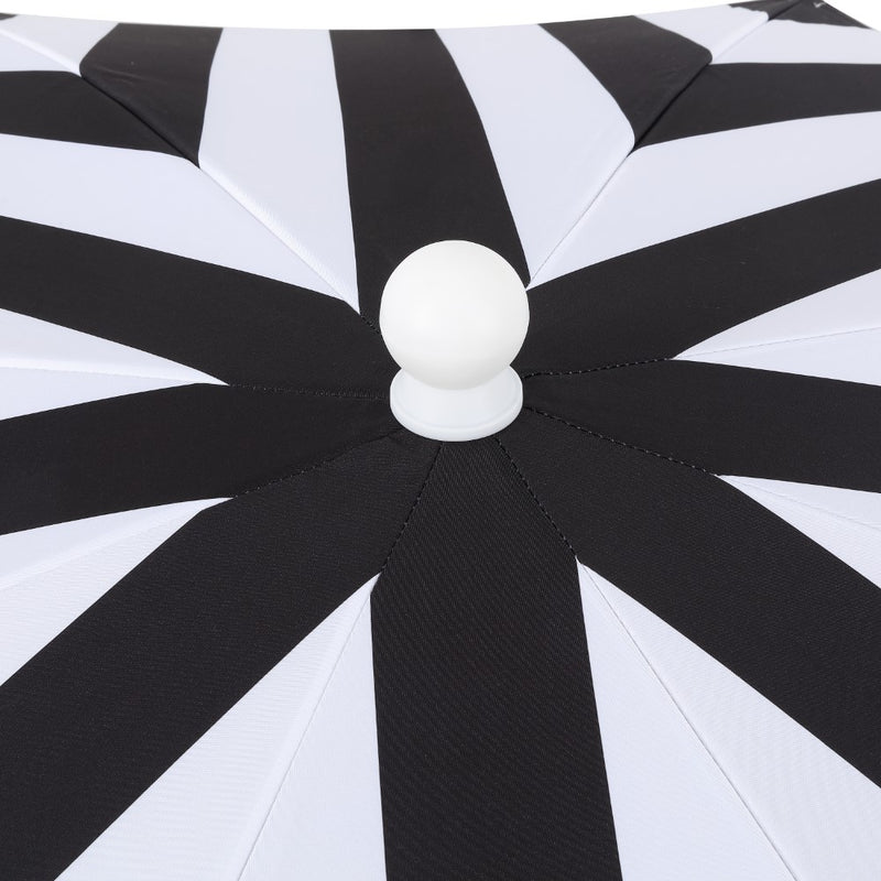 Mariner 6.5 ft. Classic Cottage Fringe Tassel Market Beach Umbrella