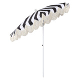 Mariner 6.5 ft. Classic Cottage Fringe Tassel Market Beach Umbrella