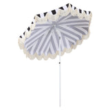 Mariner 6.5 ft. Classic Cottage Fringe Tassel Market Beach Umbrella