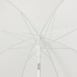 Horizon 6.5 ft. Classic MidCentury Scalloped Fringe Market Beach Umbrella