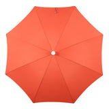 Horizon 6.5 ft. Classic MidCentury Scalloped Fringe Market Beach Umbrella
