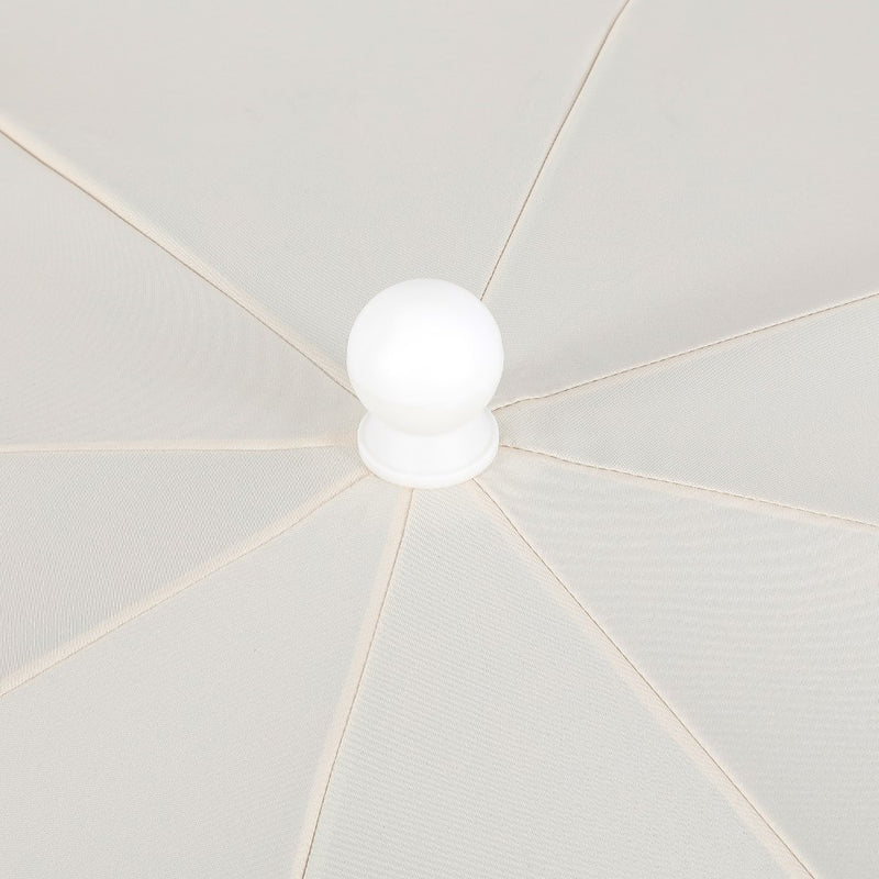 Mariner 6.5 ft. Classic Cottage Fringe Tassel Market Beach Umbrella