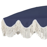 Mariner 6.5 ft. Classic Cottage Fringe Tassel Market Beach Umbrella