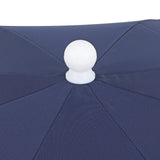 Mariner 6.5 ft. Classic Cottage Fringe Tassel Market Beach Umbrella