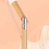 Mariner 6.5 ft. Classic Cottage Fringe Tassel Market Beach Umbrella