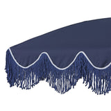 Mariner 6.5 ft. Classic Cottage Fringe Tassel Market Beach Umbrella