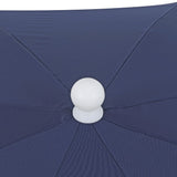 Mariner 6.5 ft. Classic Cottage Fringe Tassel Market Beach Umbrella